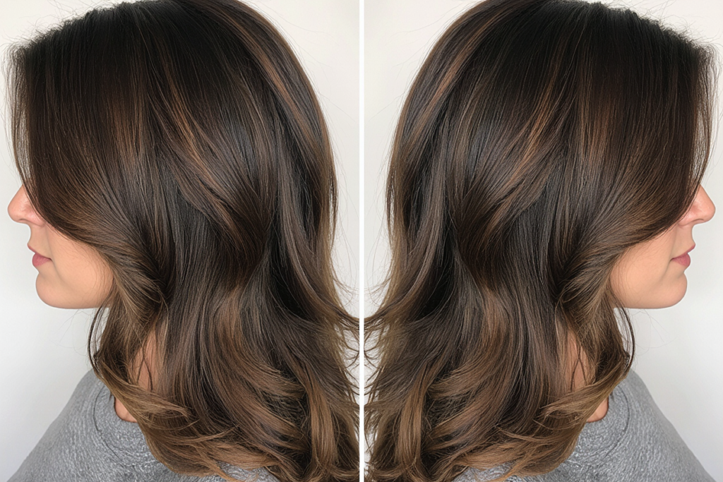 Highlights brown hair